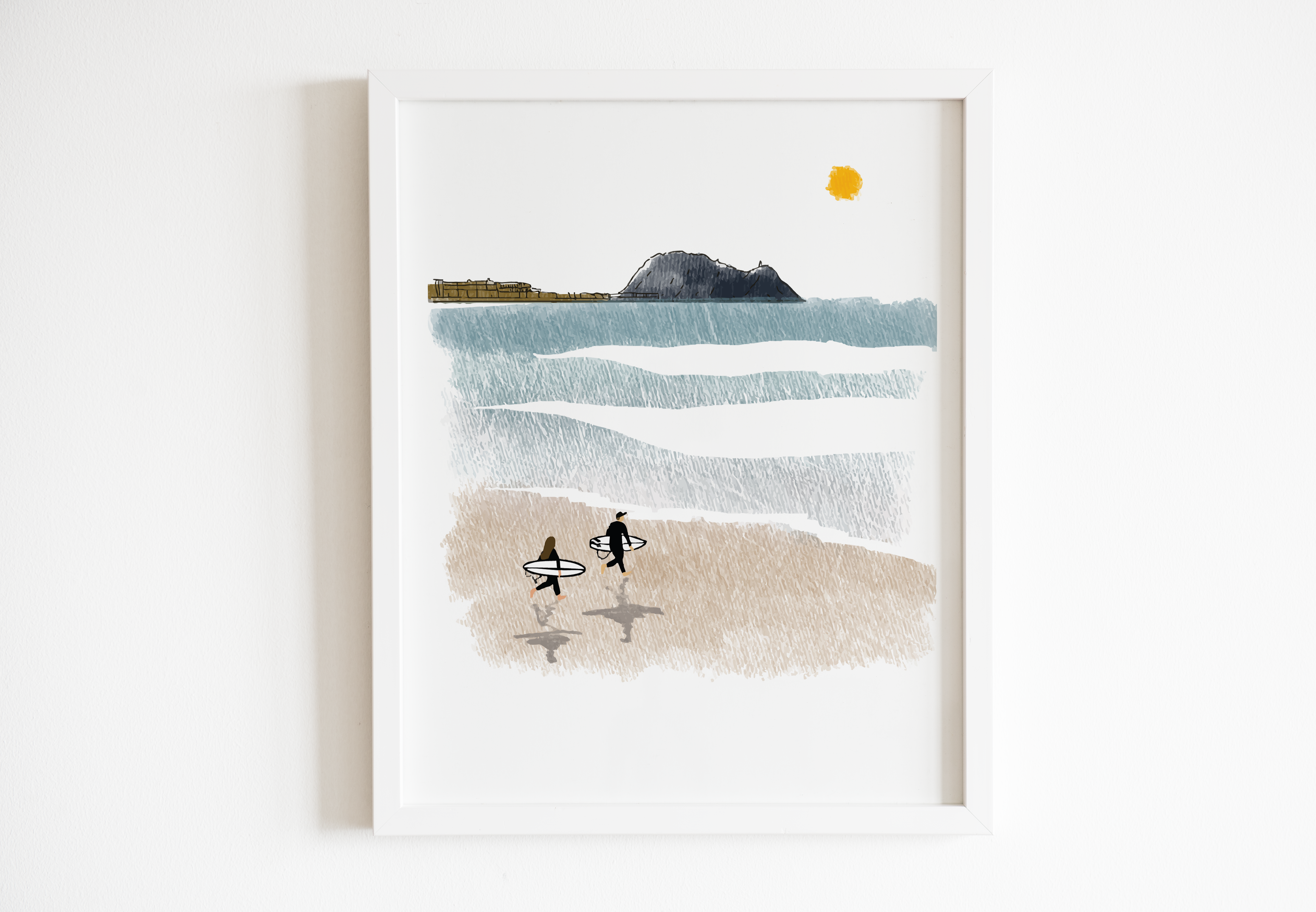 Surfing in Zarautz